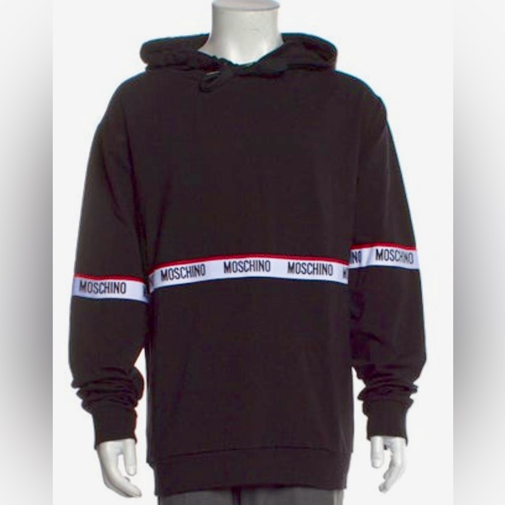 NWT Moschino Logo Tape Hoodie